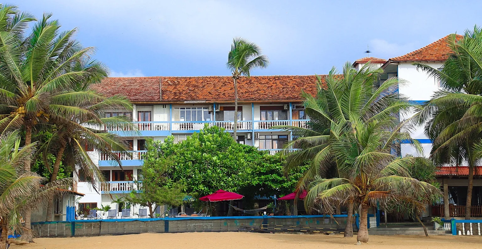 Our large outdoor swimming pool overlooking the ocean